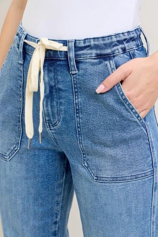 88948   Lani Hi-Rise Denim Judy Blue Jogger Jeans Product Image