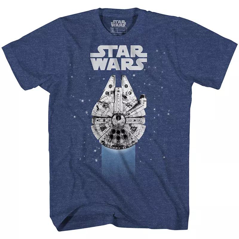 Men's Star Wars Millennium Falcon Tee, Size: Medium, Navy Grey Product Image