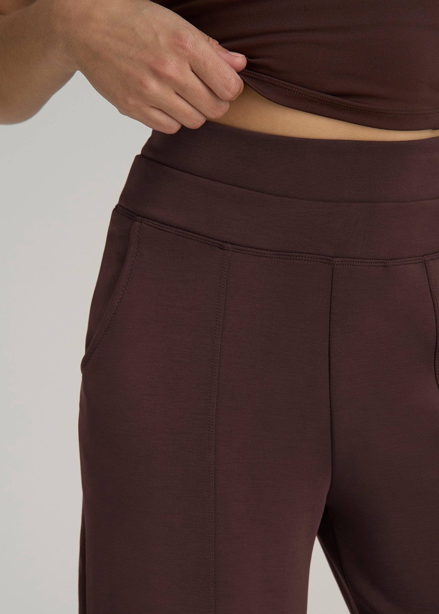 Soft Motion Wide Leg Ultra High Rise Pant for Tall Women in Espresso Female Product Image