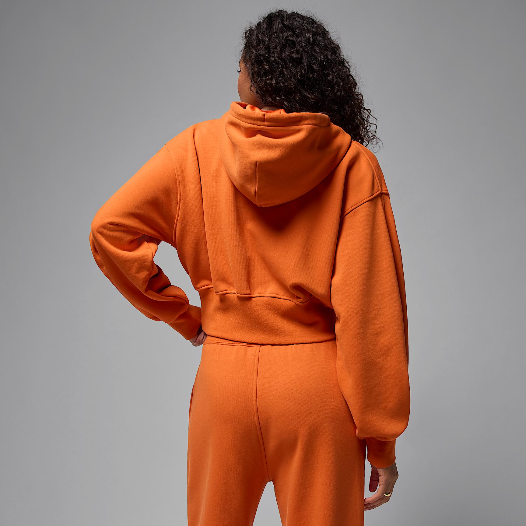 Women's Jordan Flight Fleece Cropped Satin-Lined Hoodie Product Image