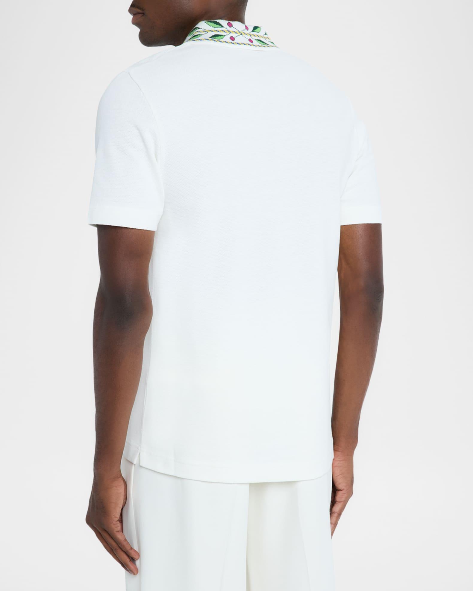 Men's Laurel-Collar Cotton Polo Shirt Product Image