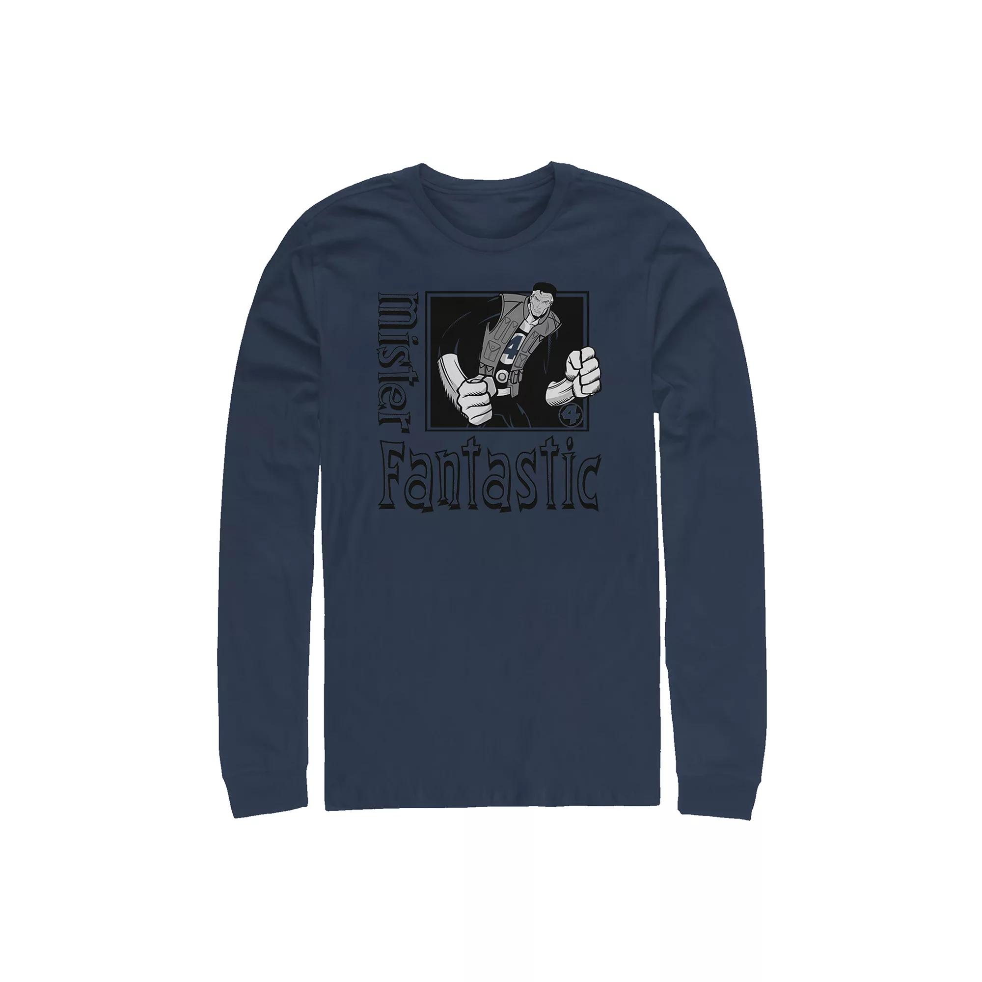 Big & Tall Marvel Fantastic Four Mister Fantastic Poster Long Sleeve Graphic Tee, Men's,  Product Image