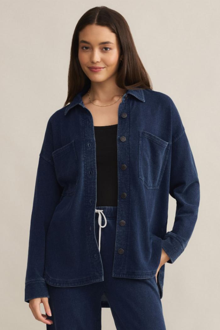 All Day Knit Denim Jacket Product Image
