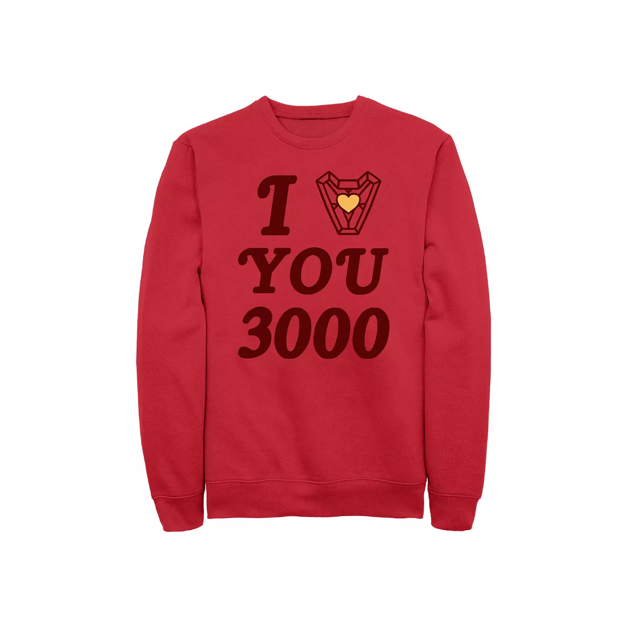 Men's Marvel Iron Man I Love You 3000 Graphic Fleece,  Product Image