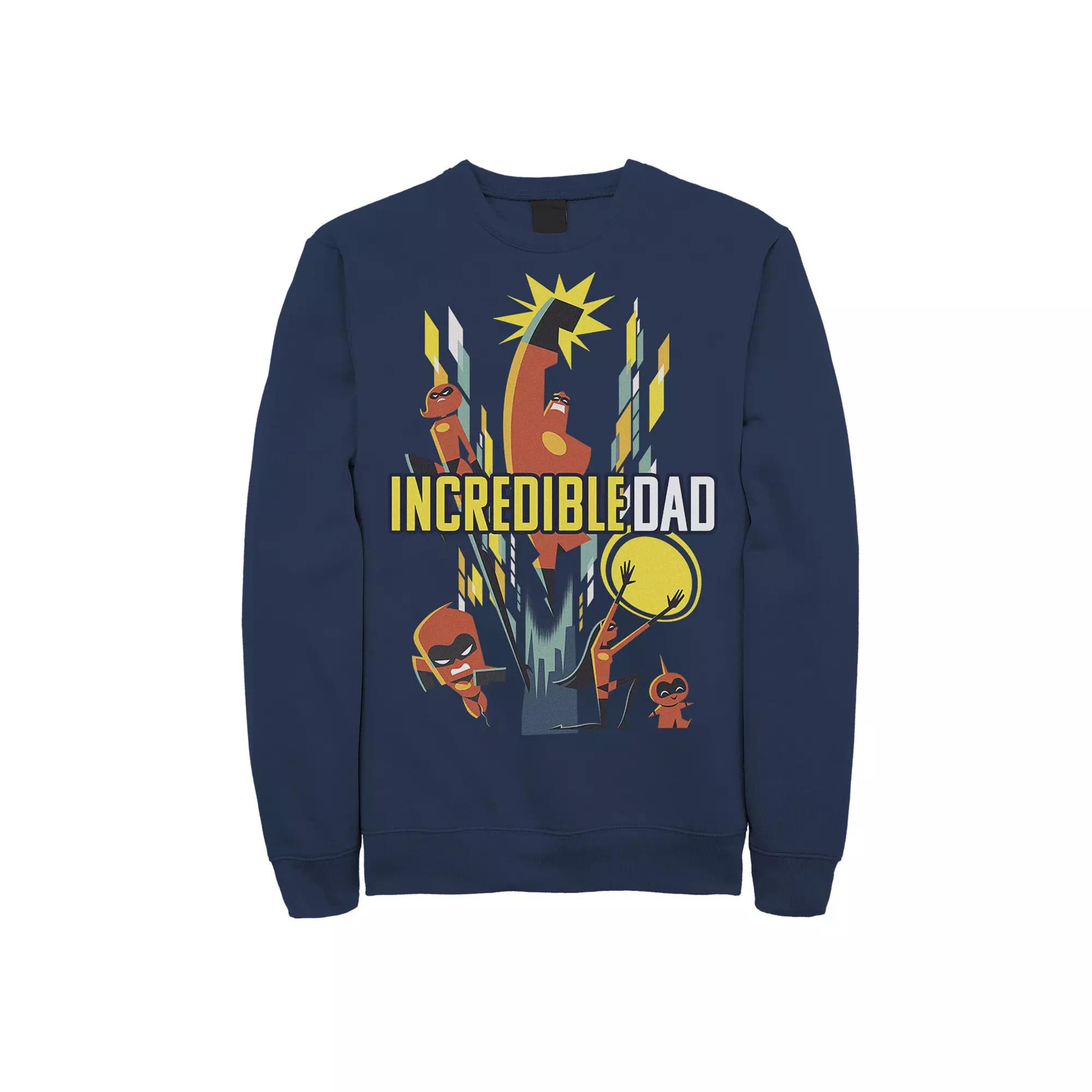 Disney / Pixar's The Incredibles 2 Men's Dad & Family Sweatshirt,  Product Image