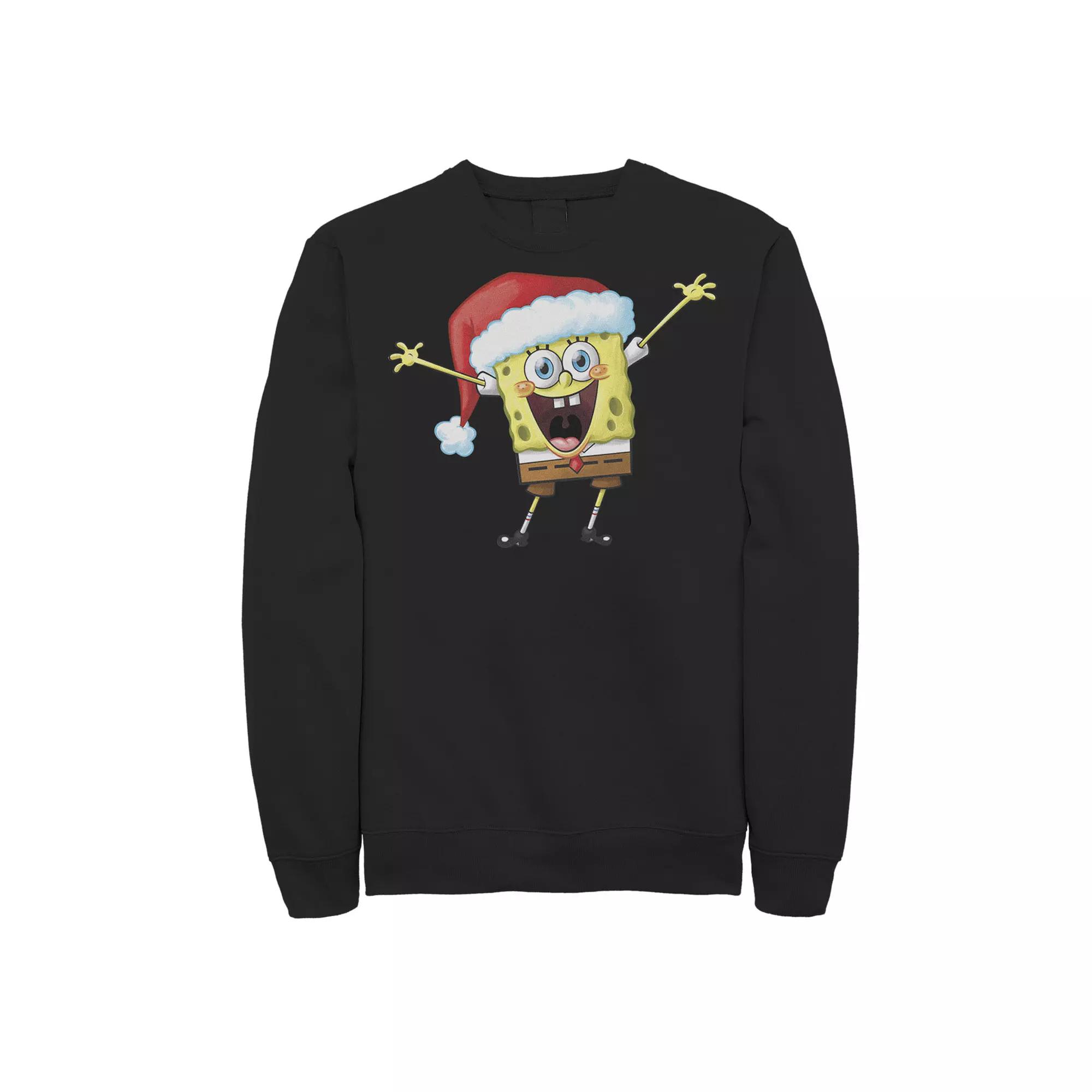Men's Nickelodeon Spongebob Squarepants One Happy Sponge Holiday Fleece,  Product Image