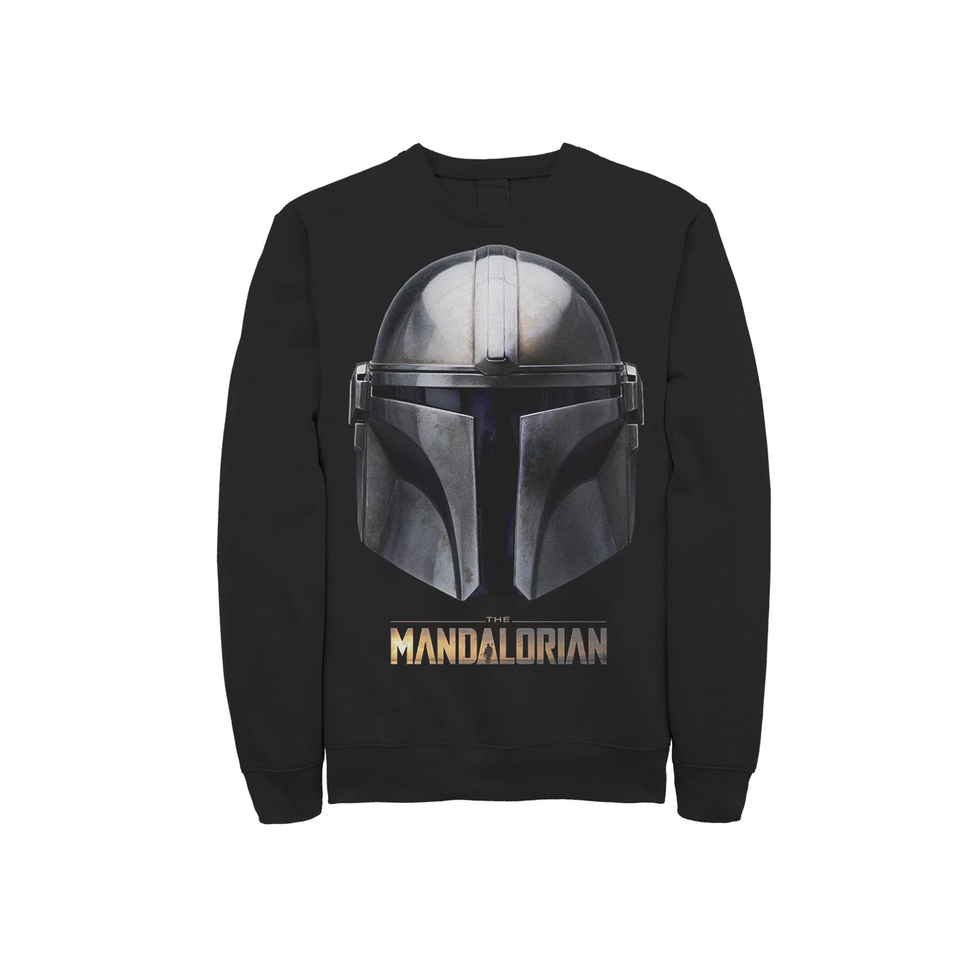 Men's Star Wars The Mandalorian Helmet Sweatshirt,  Product Image