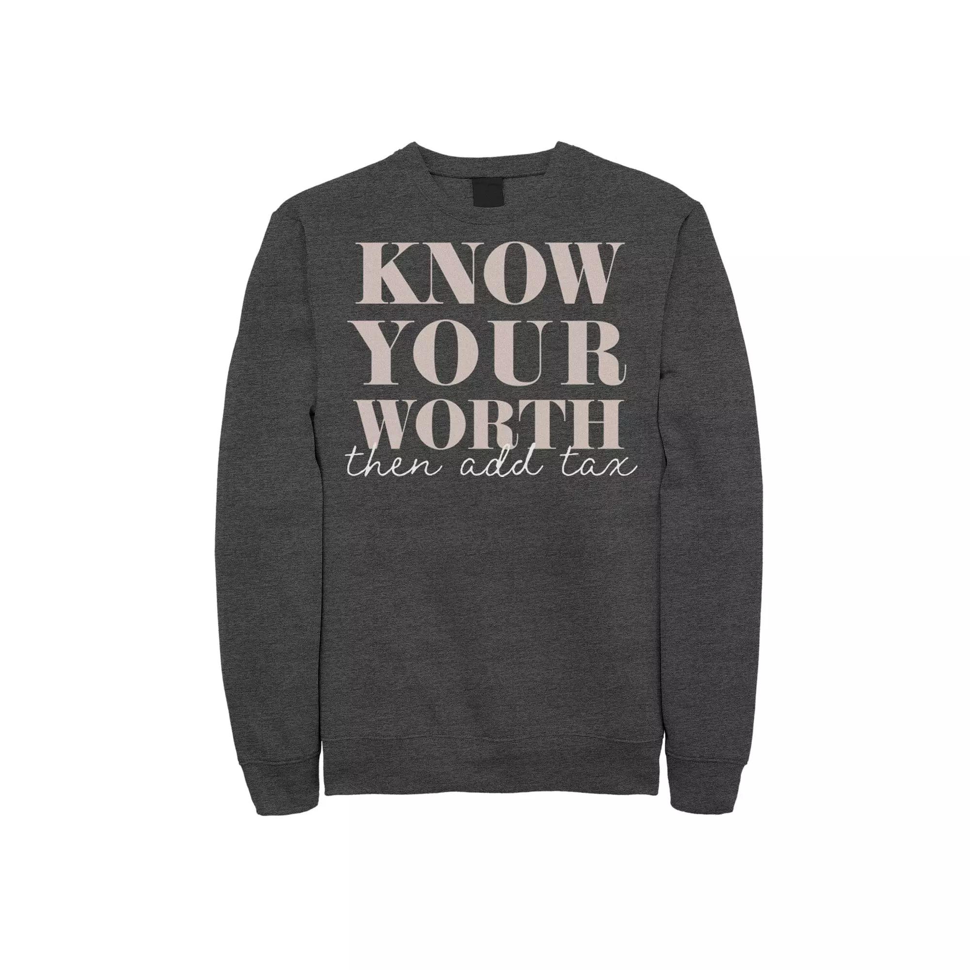 Men's Fifth Sun Know Your Worth Bold Sweatshirt,  Product Image
