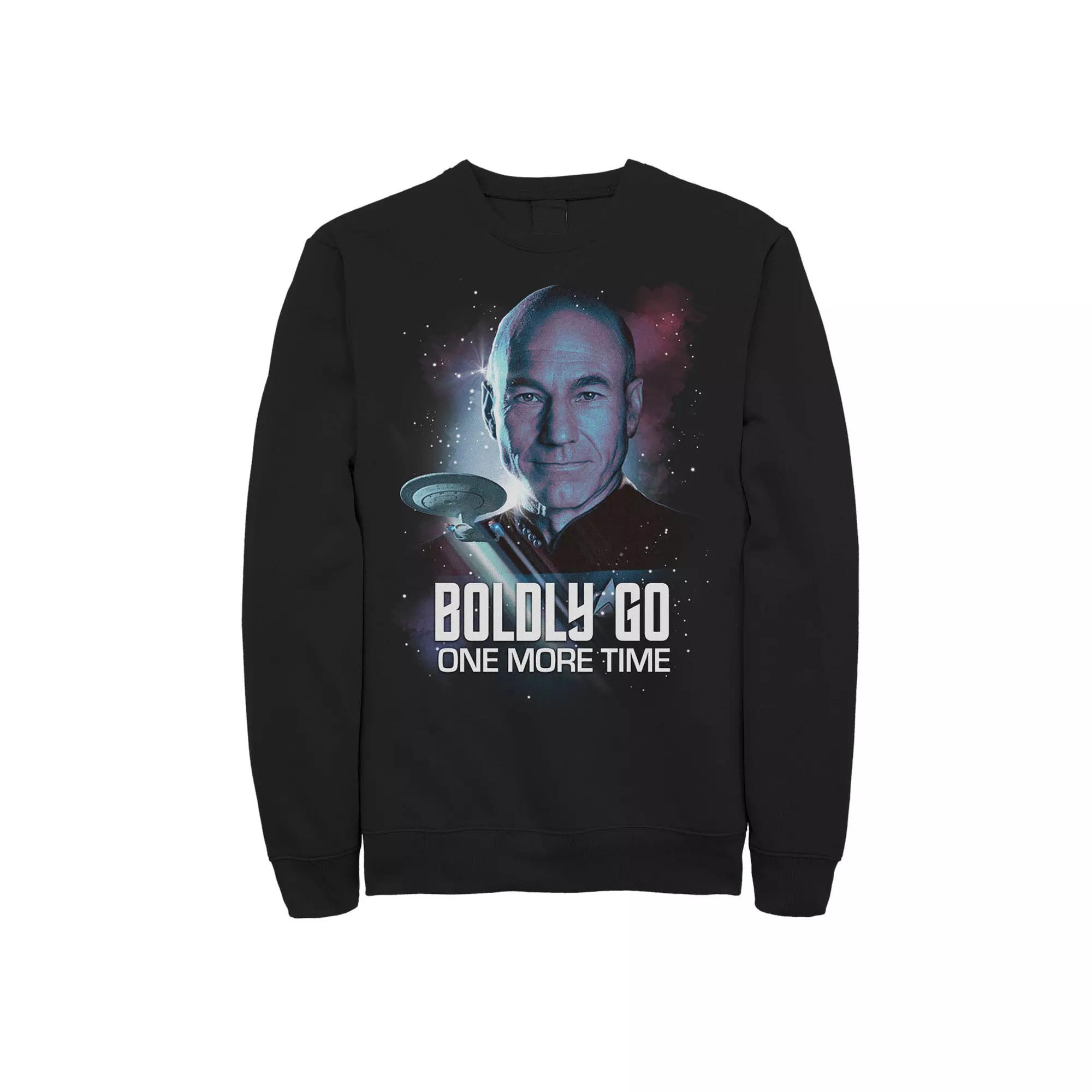 Men's Star Trek The Next Generation Boldly Return Sweatshirt, Size: XXL, Black Product Image