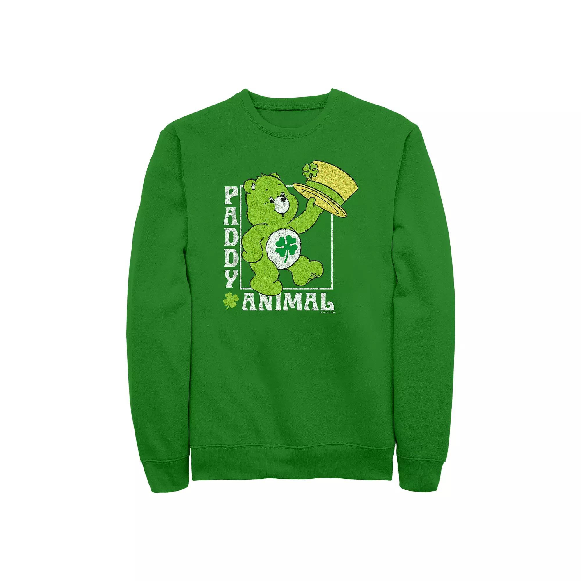 Men's Care Bears Paddy Animal Graphic Fleece, Size: XL, Kelly Product Image