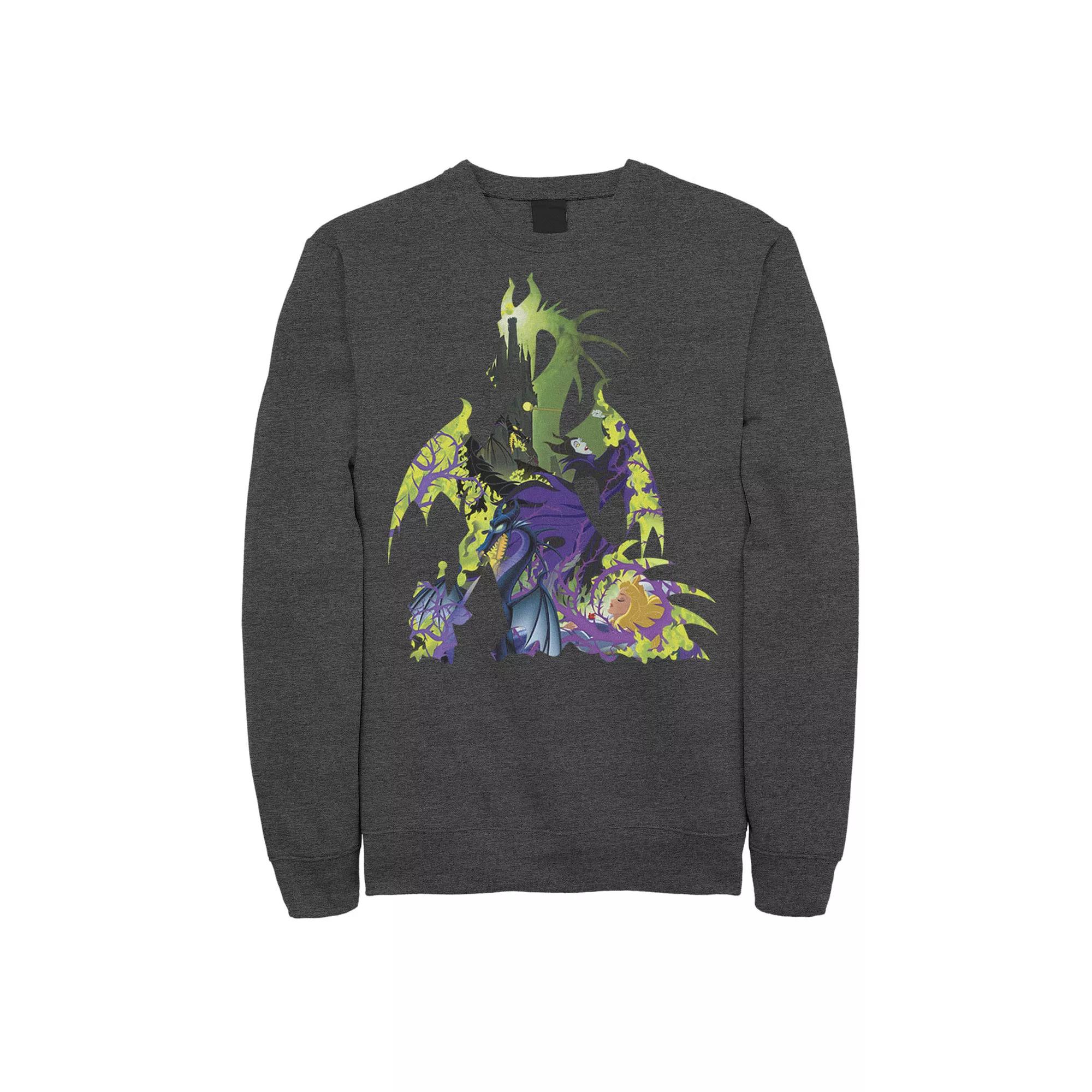 Disney's Sleeping Beauty Maleficent Men's Dragon Silhouette Sweatshirt,  Product Image
