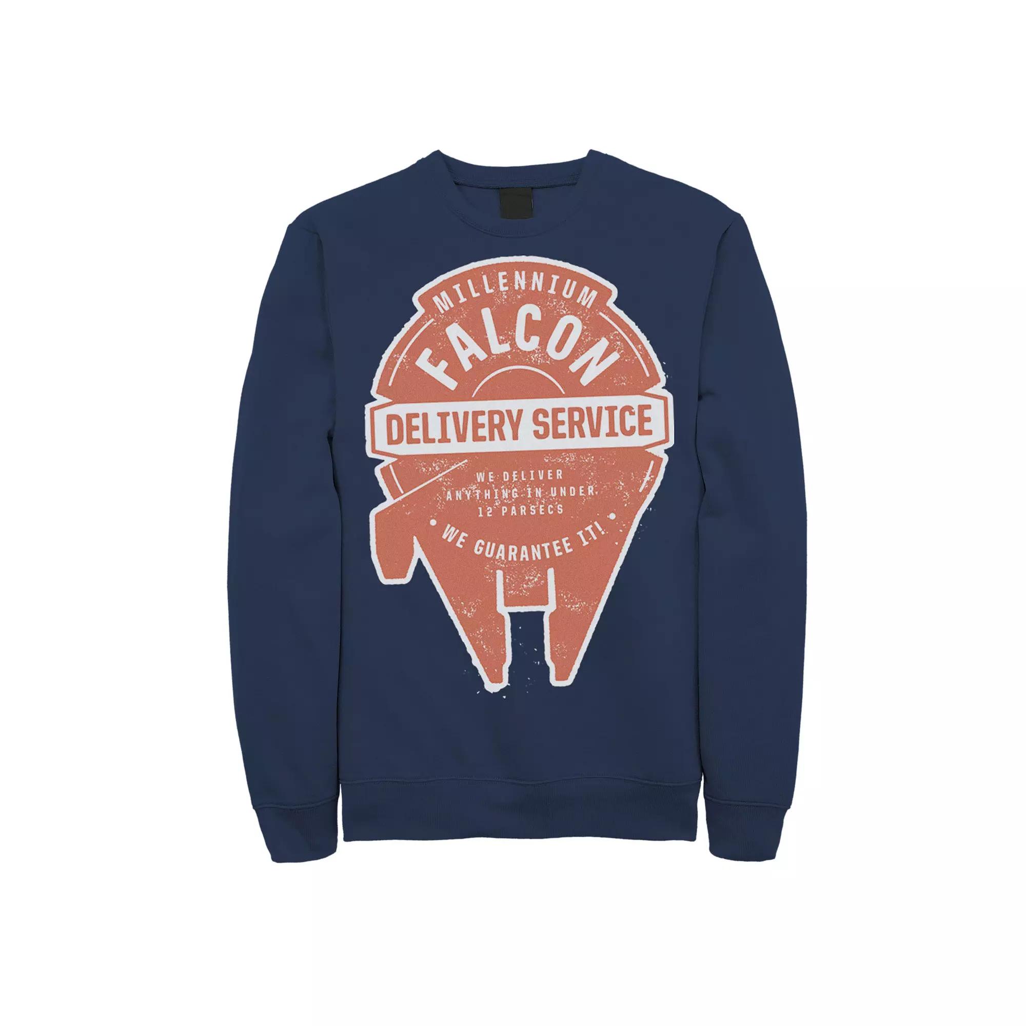 Men's Star Wars Millennium Falcon Delivery Service Logo Sweatshirt,  Product Image