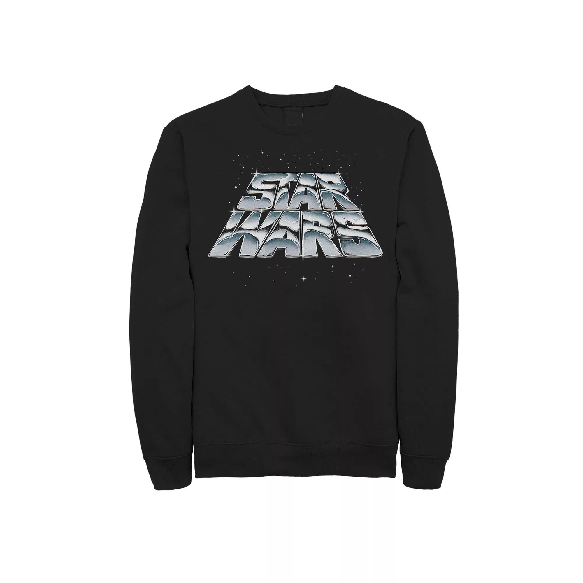 Disney's Star Wars Men's Slanting Chrome Logo Fleece,  Product Image