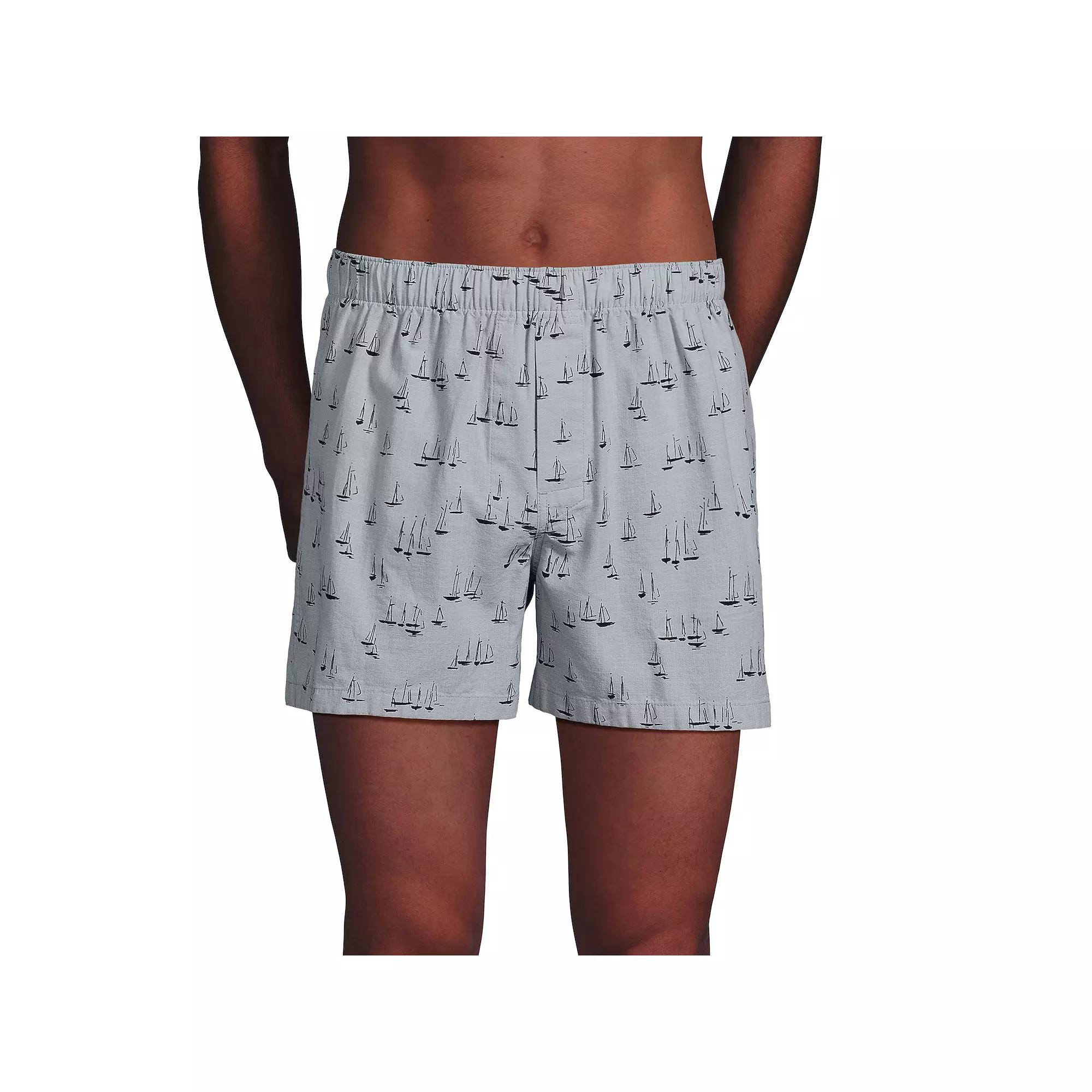 Men's Lands' End 3-Pack Essential Boxers,  Product Image