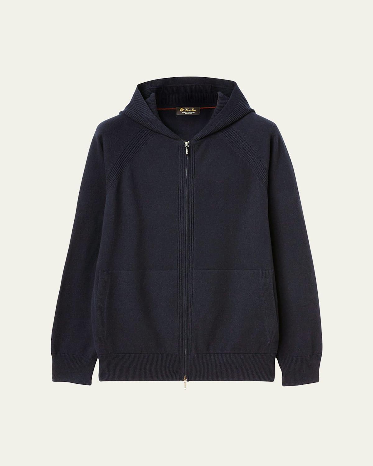 Mens Merano Cashmere Knit Hooded Sweater Product Image