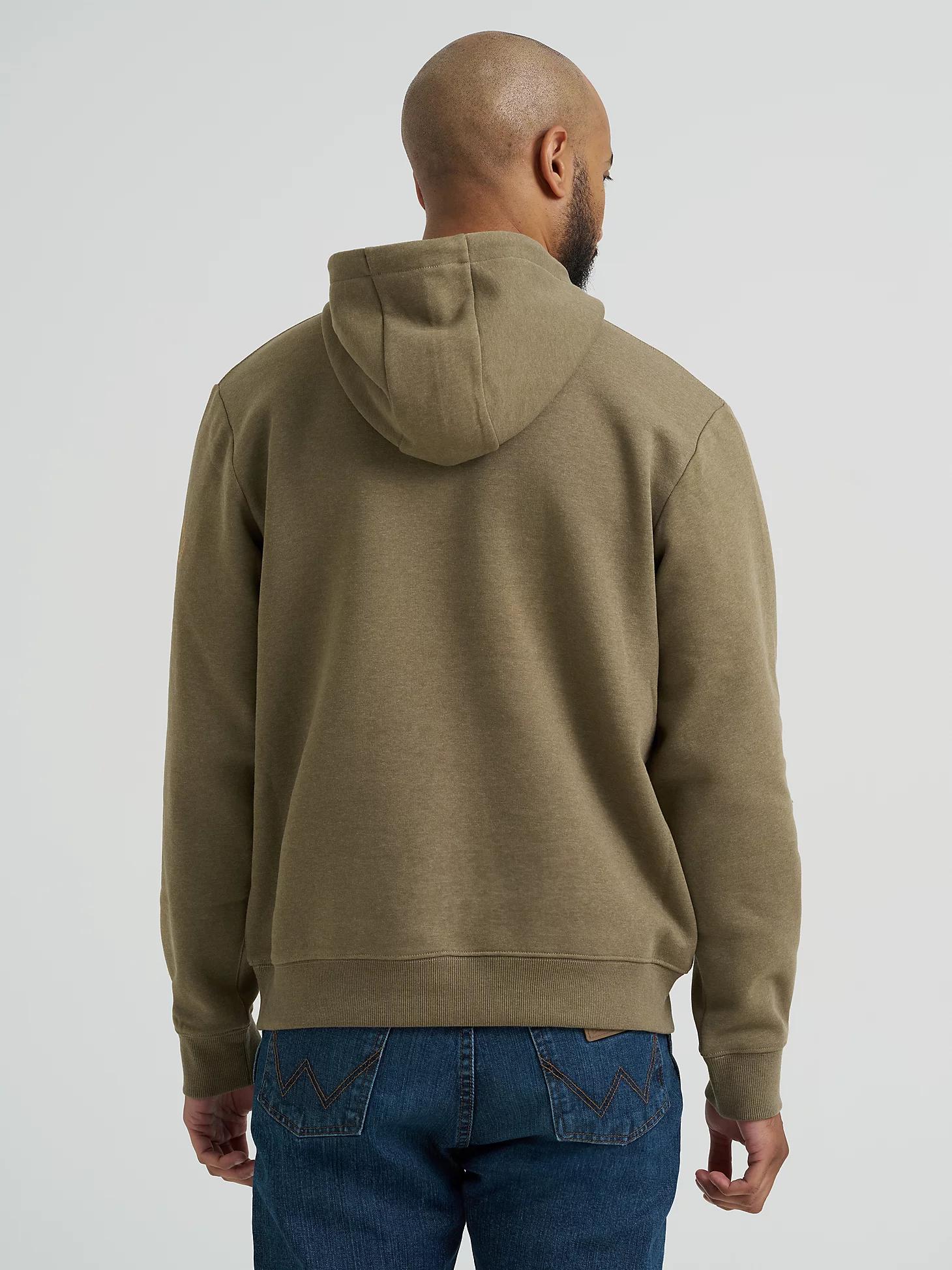 Men's Wrangler® Rope Logo Hoodie in Burnt Olive Product Image