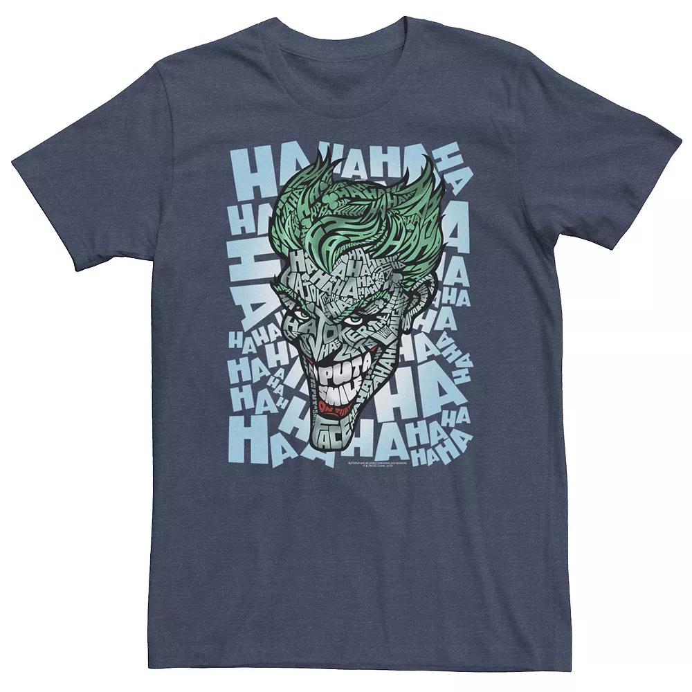 Big & Tall DC Comics Batman Joker Text Fill Tee, Men's,  Product Image