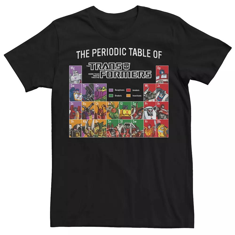 Men's Transformers The Periodic Table Of Transformers Tee,  Product Image