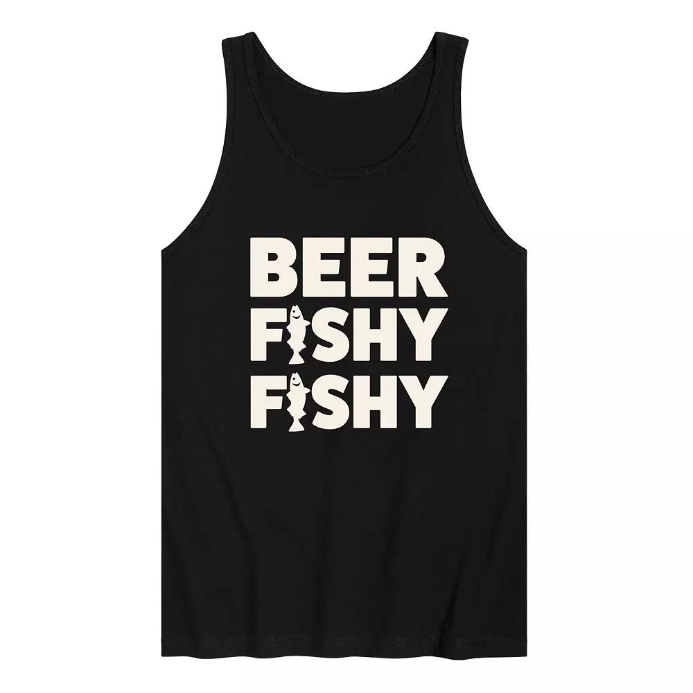 Men's Beer Fishy Fishy Graphic Tank Top,  Product Image