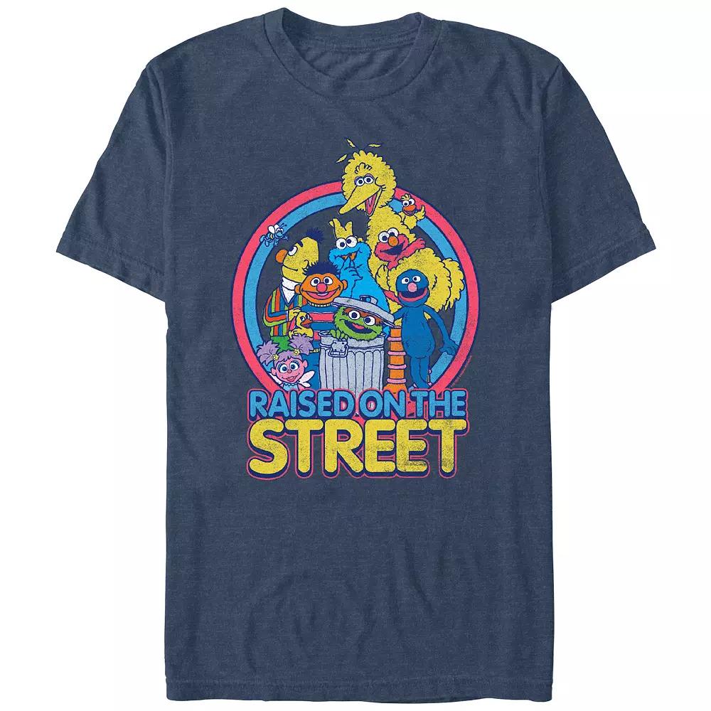Men's Sesame Street Raised On The Street Graphic Tee,  Product Image