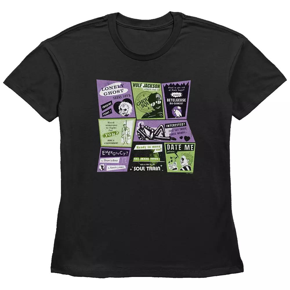 Women's Beetlejuice 2 Classified Ads Graphic Tee,  Product Image