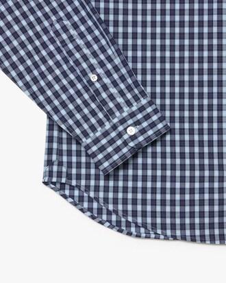 Regular Fit Plaid Poplin Shirt Product Image