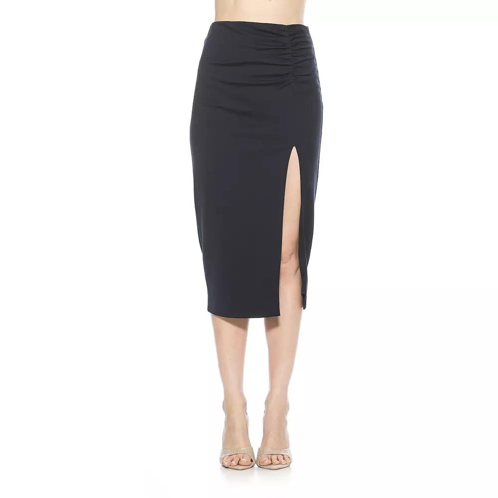 Women's ALEXIA ADMOR Zayla Ruched Pencil Skirt,  Product Image