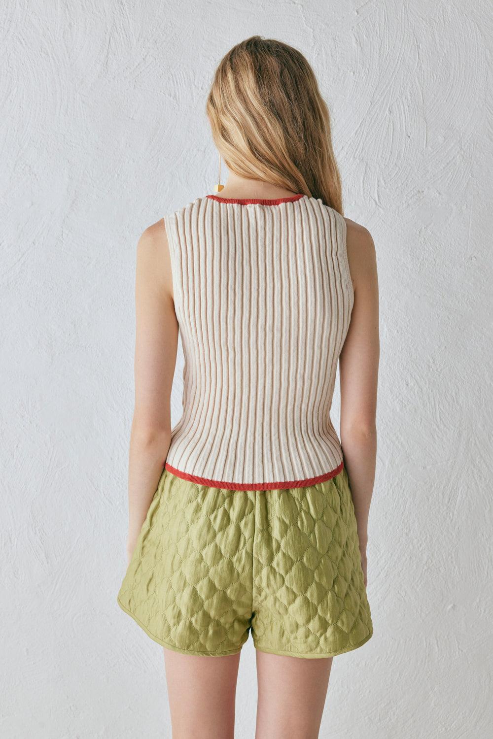 Devin Knit Top Cream Product Image