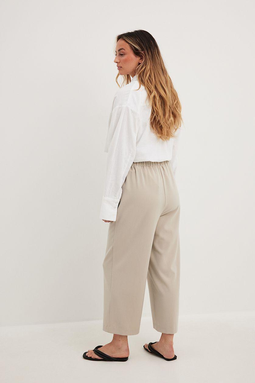 Elastic Waistband Culottes Product Image