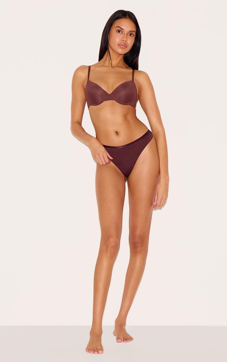 Brown Underwired T-Shirt Bra Product Image