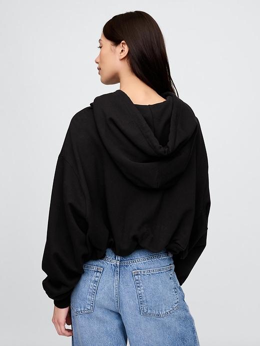 Heavyweight French Terry Crop Bubble Hoodie Product Image