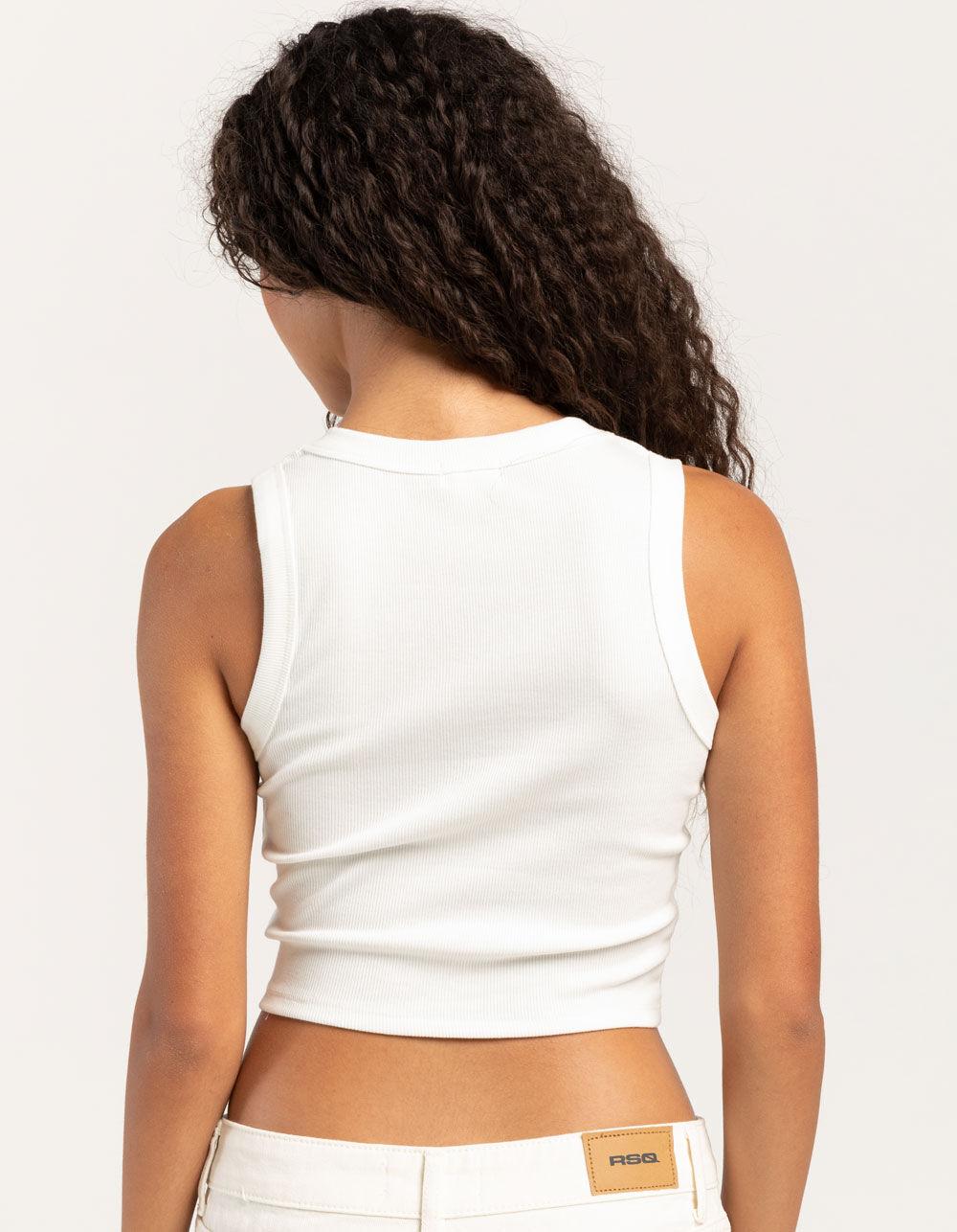 BILLABONG On Repeat Womens Tank Top - WHITE Product Image