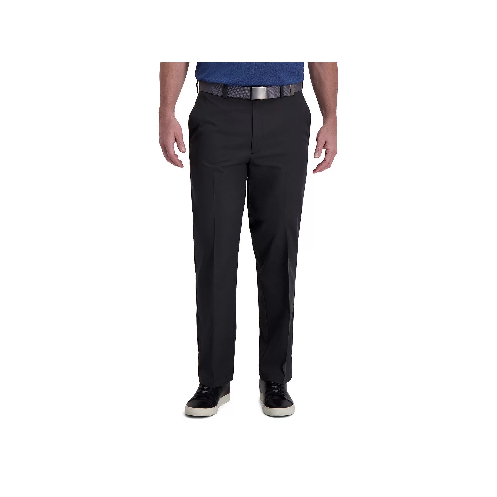 Men's Haggar® Cool Right® Performance Flex Classic-Fit Flat-Front Pants,  Product Image