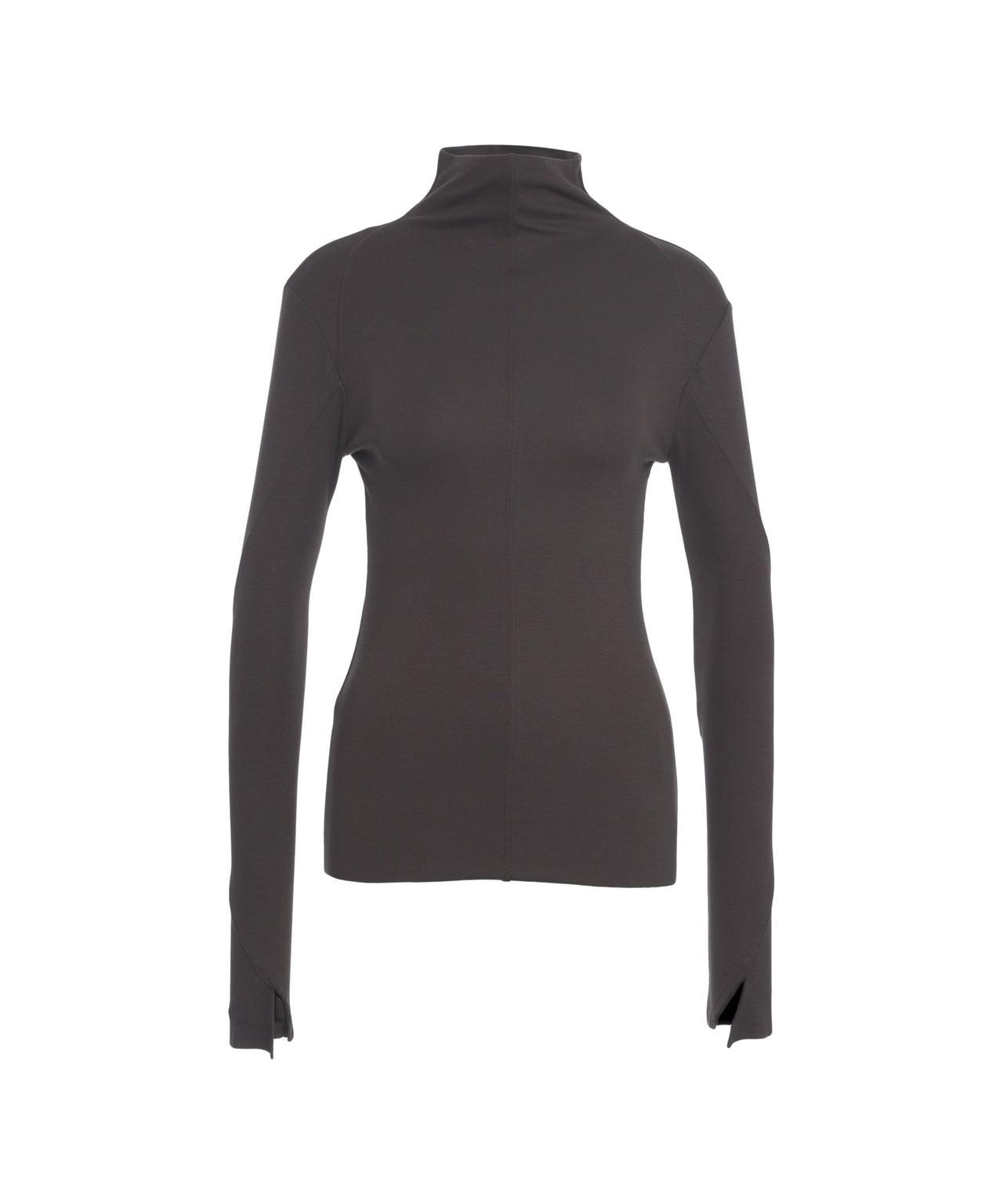 Roll-neck knit sweater Product Image