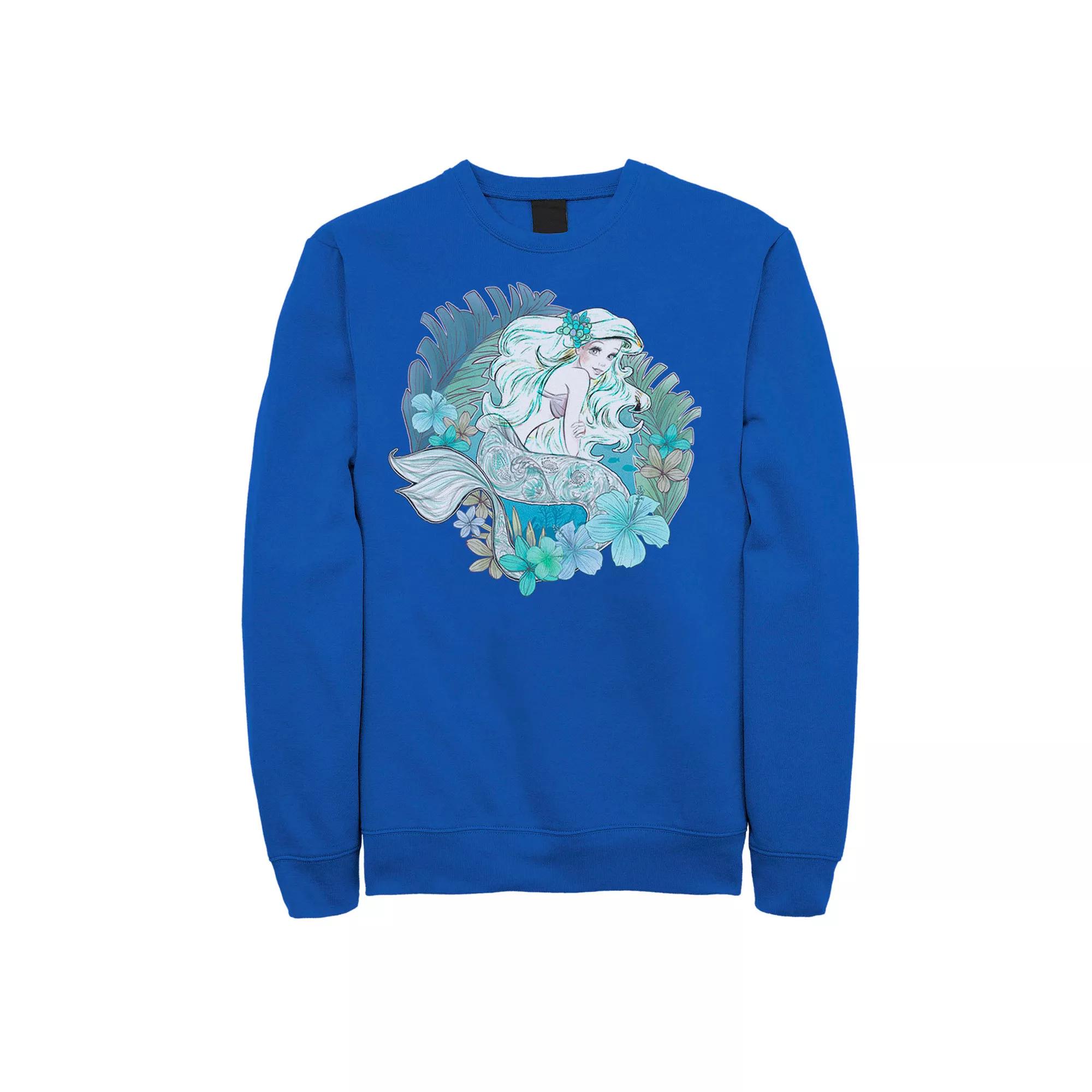 Men's Disney Little Mermaid Ariel Watercolors Sweatshirt,  Product Image