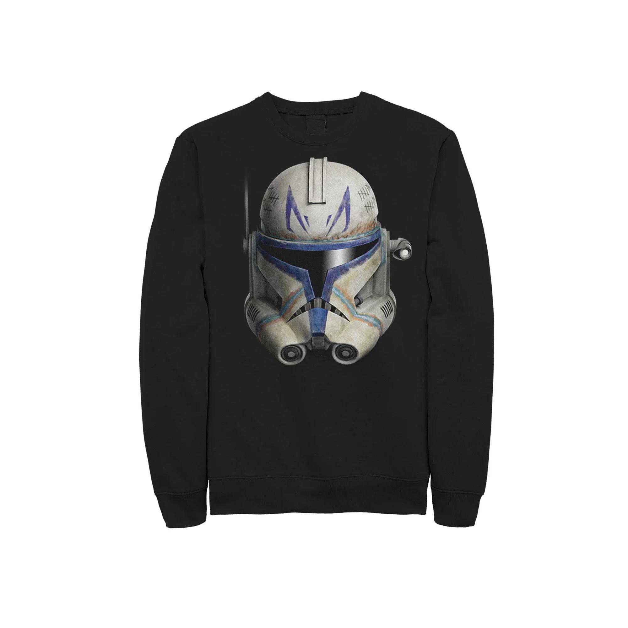 Men's Star Wars: Clone Wars Clone Commander Rex Big Face Sweatshirt, Size: XXL, Black Product Image