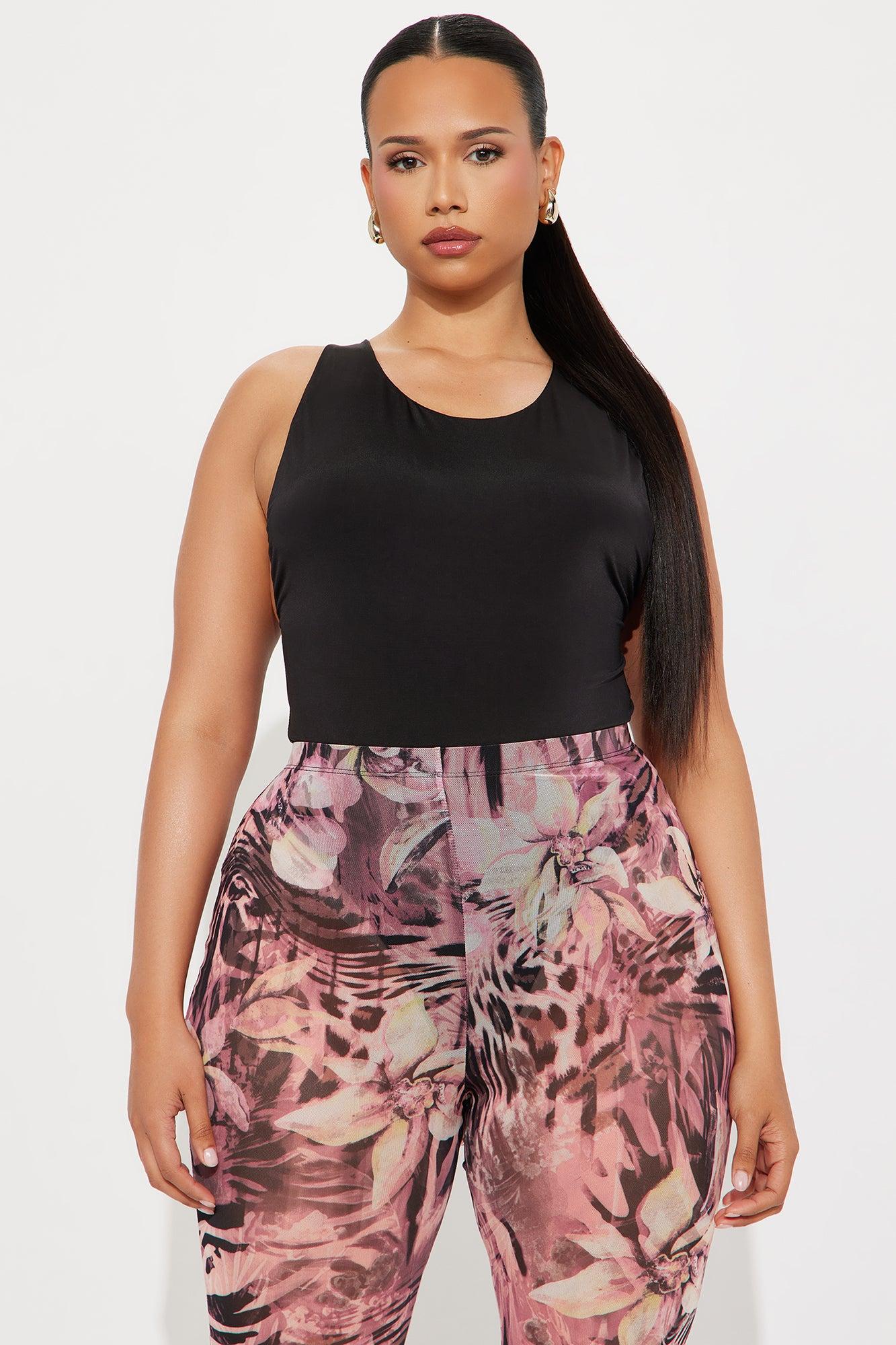 Martina Double Lined Bodysuit - Black Product Image