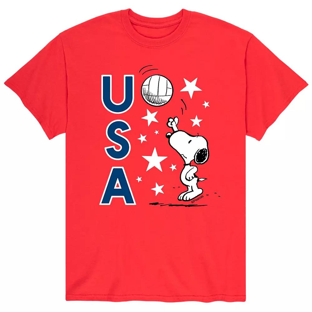 Men's Peanuts USA Volley Tee,  Product Image