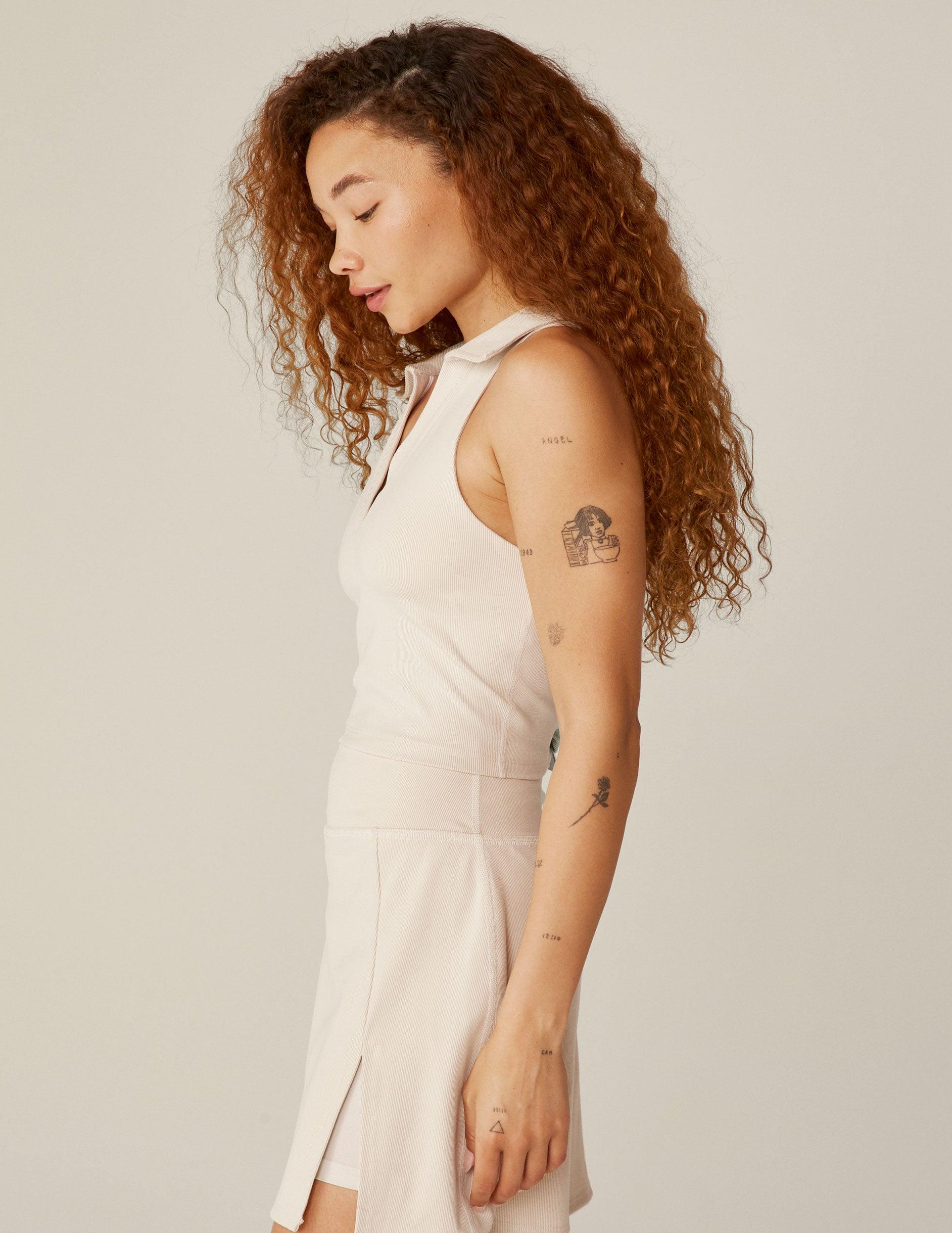 Heather Rib Prep Cropped Tank Product Image