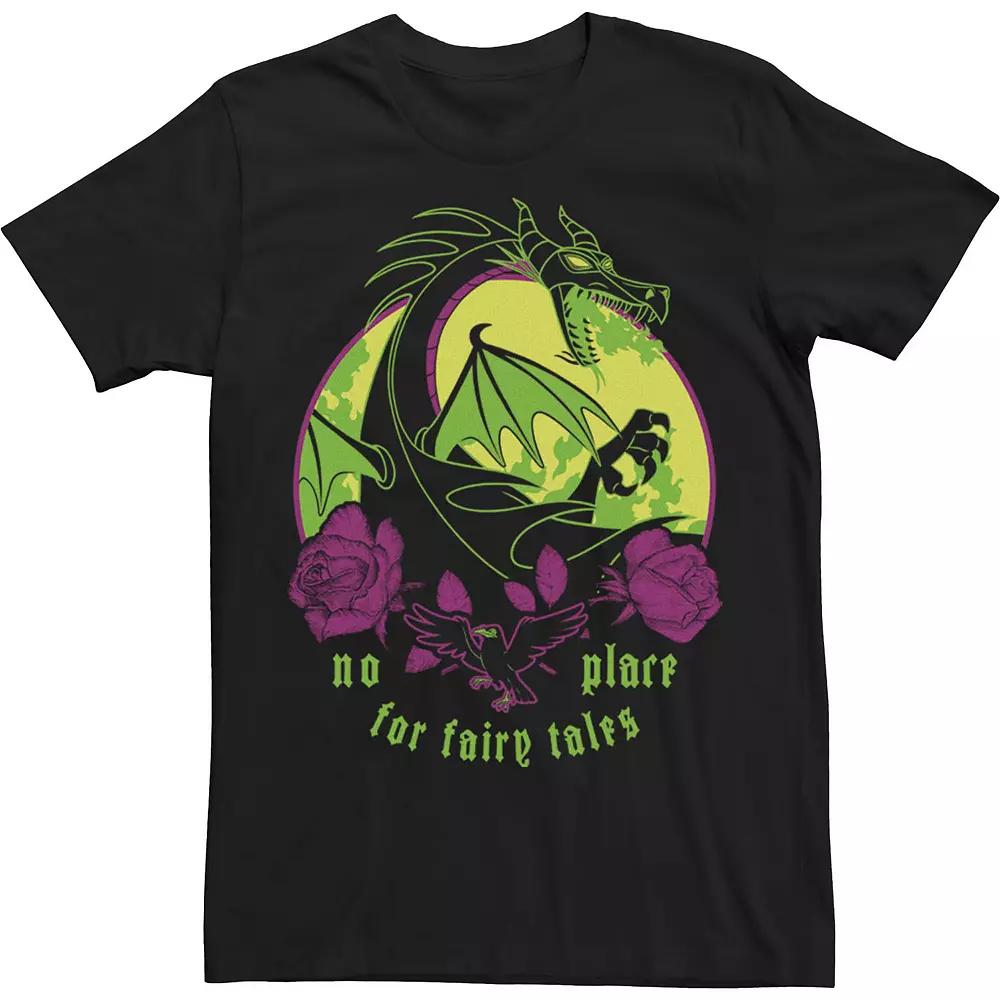 Disney's Sleeping Beauty Maleficent Men's Dragon No Place For Fairy Tales Tee,  Product Image