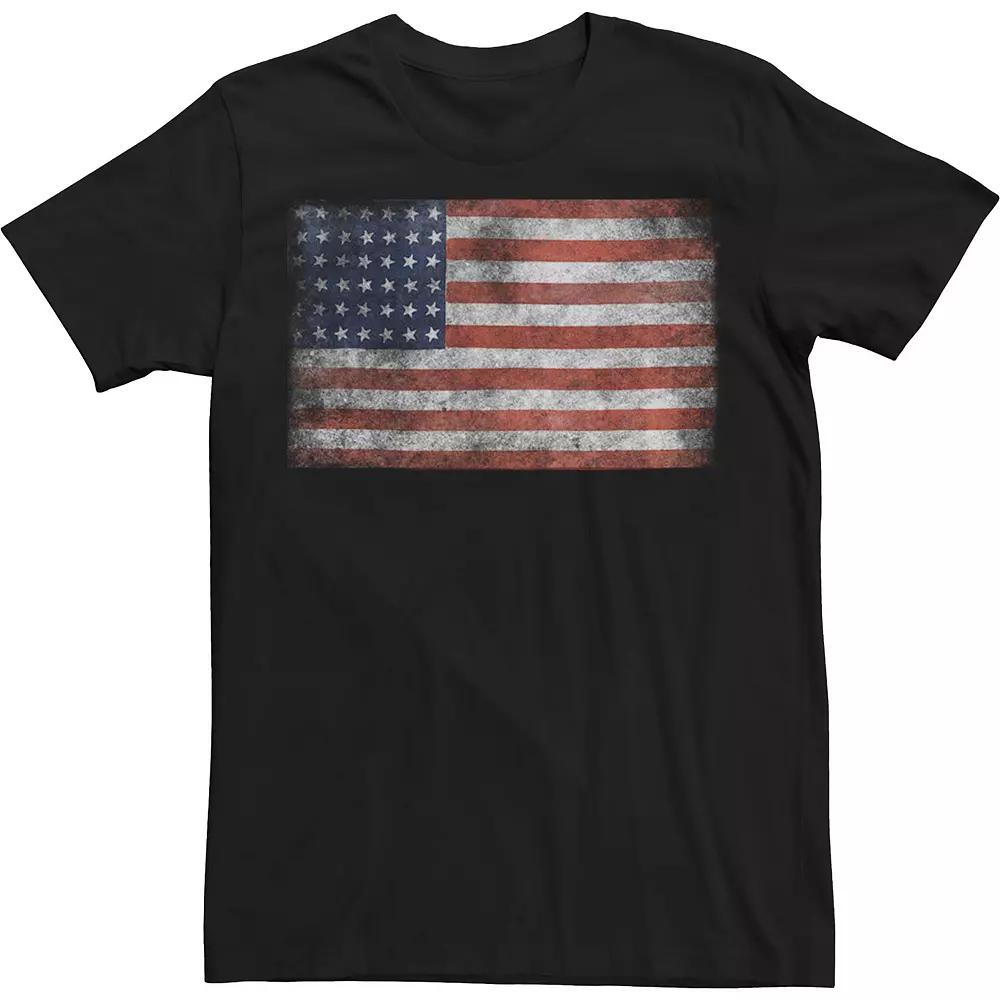 Big & Tall Chin Up Flag Vintage Craft Americana Tee, Men's, Size: 3XL, Black Product Image