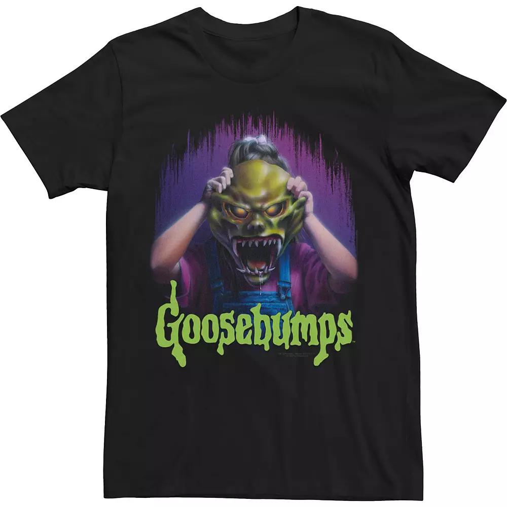 Men's Goosebumps The Haunted Mask Cover Poster Tee, Size: 3XL, Black Product Image