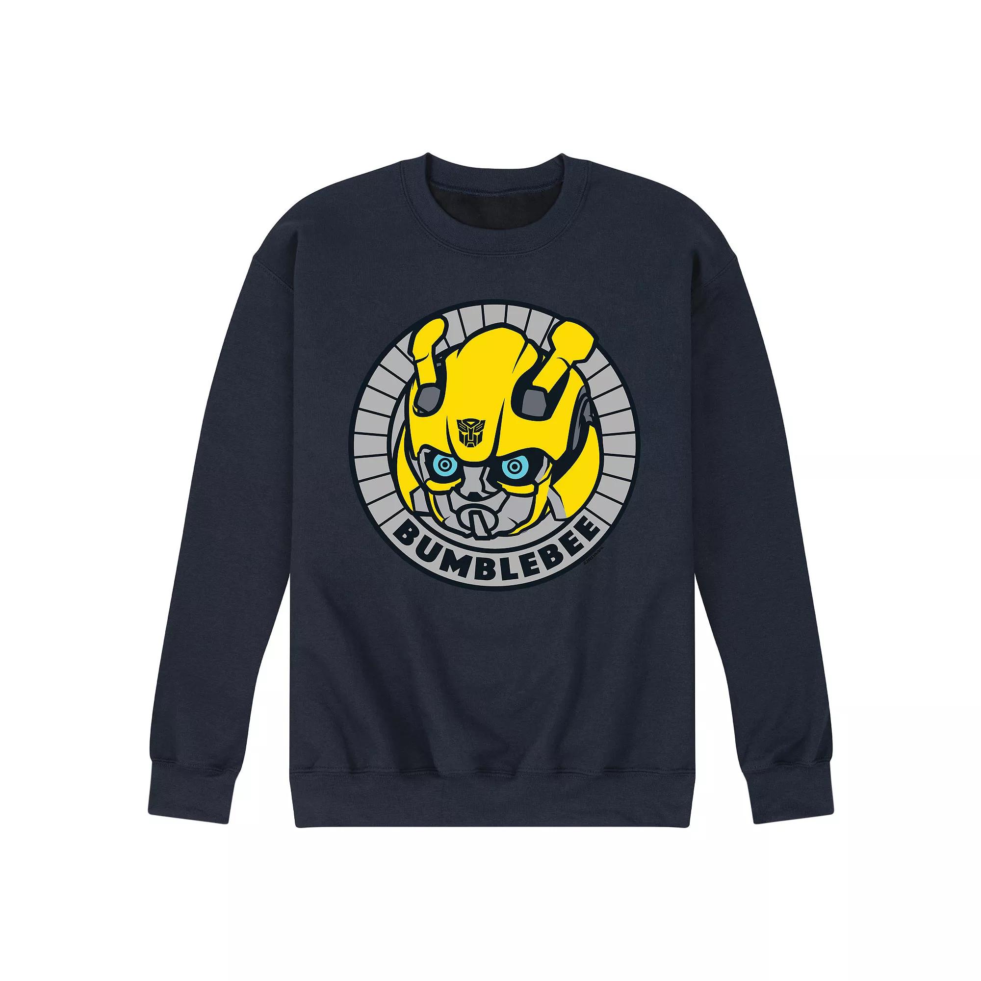 Men's Transformers Bumblebee Badge Fleece Sweatshirt,  Product Image
