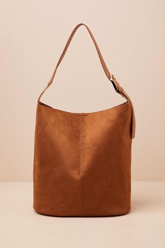 Cali Tan Suede Shoulder Bag Product Image