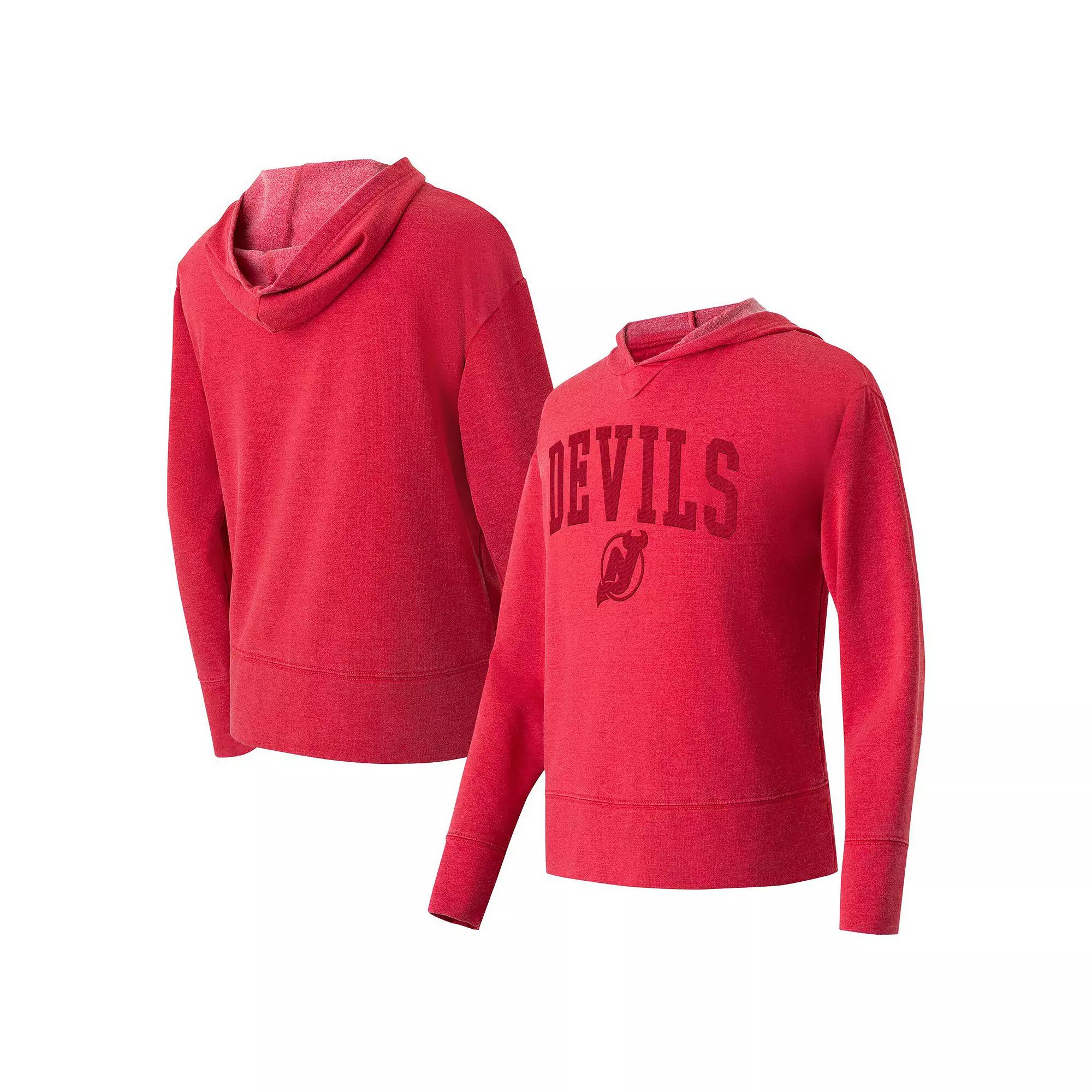 Women's Concepts Sport Red New Jersey Devils Volley Pullover Hoodie,  Product Image