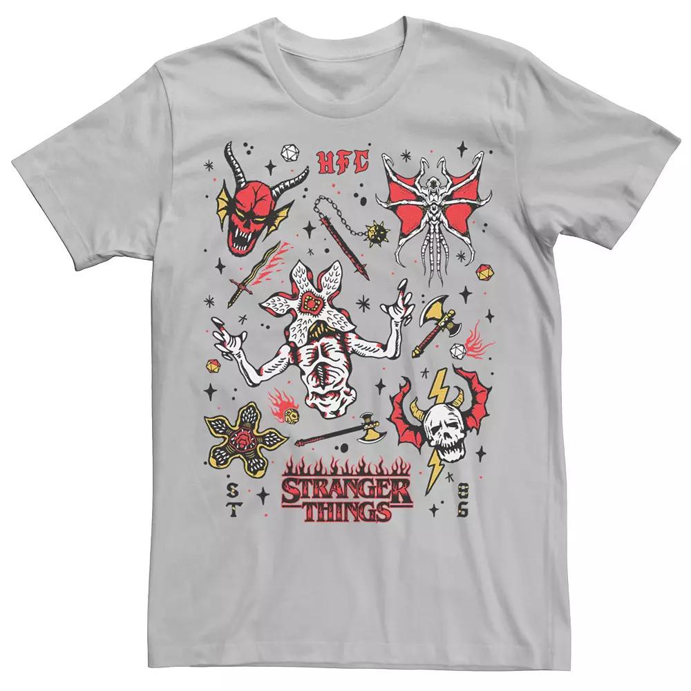 Men's Netflix Stranger things Stranger Flash Sheet Monsters Tee,  Product Image
