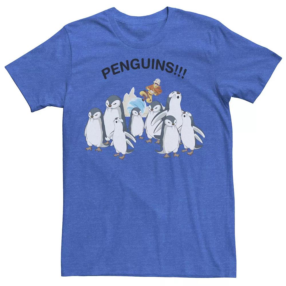 Men's Nickelodeon Avatar The Last Airbender Aang And Penguins!! Portrait Tee, Boy's,  Product Image