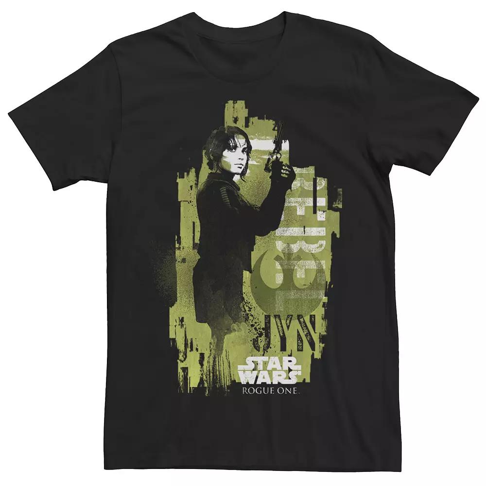 Men's Star Wars Rogue One Jyn Erso Stencil Portrait Tee,  Product Image