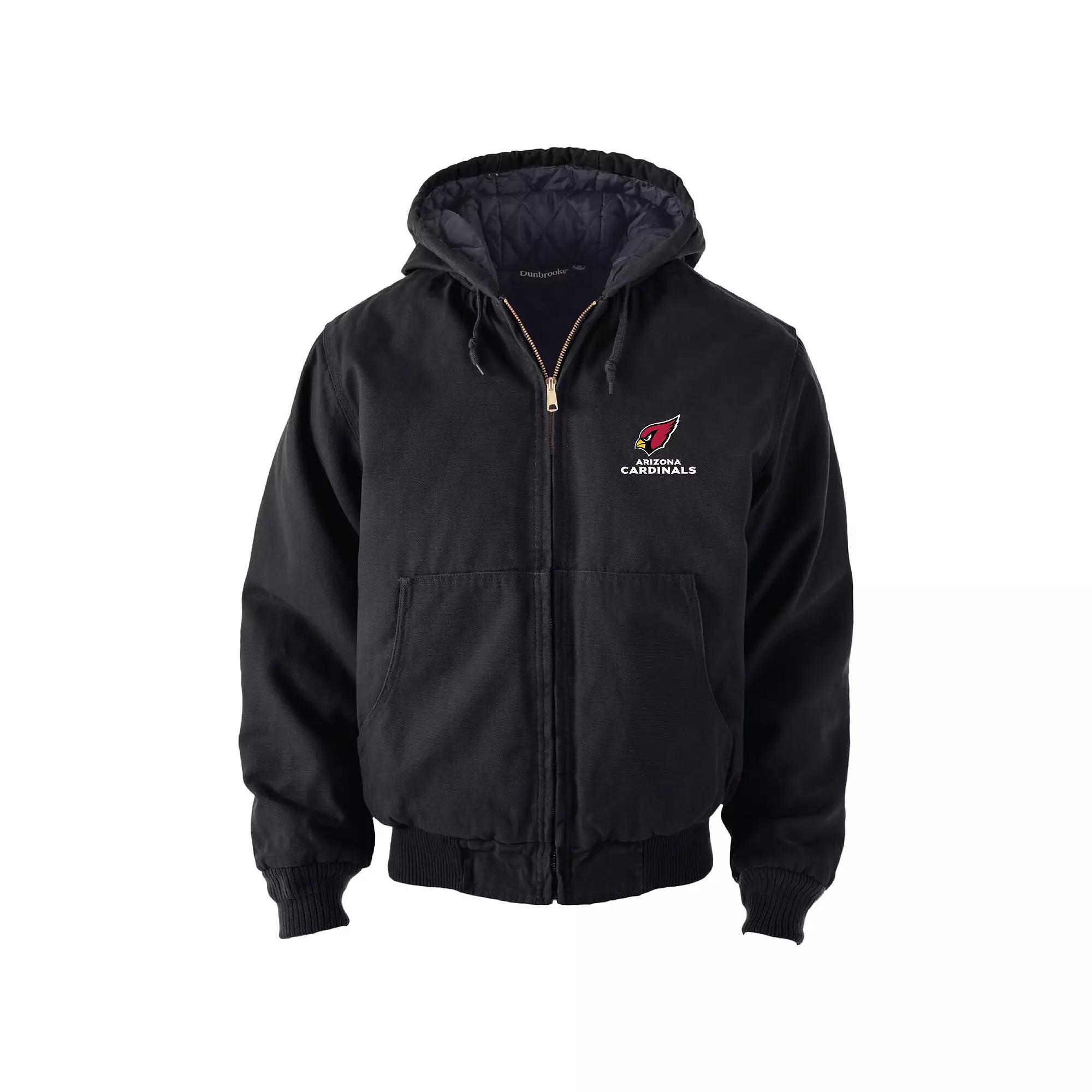 Men's Dunbrooke Black Arizona Cardinals Dakota Cotton Canvas Hooded Jacket,  Product Image