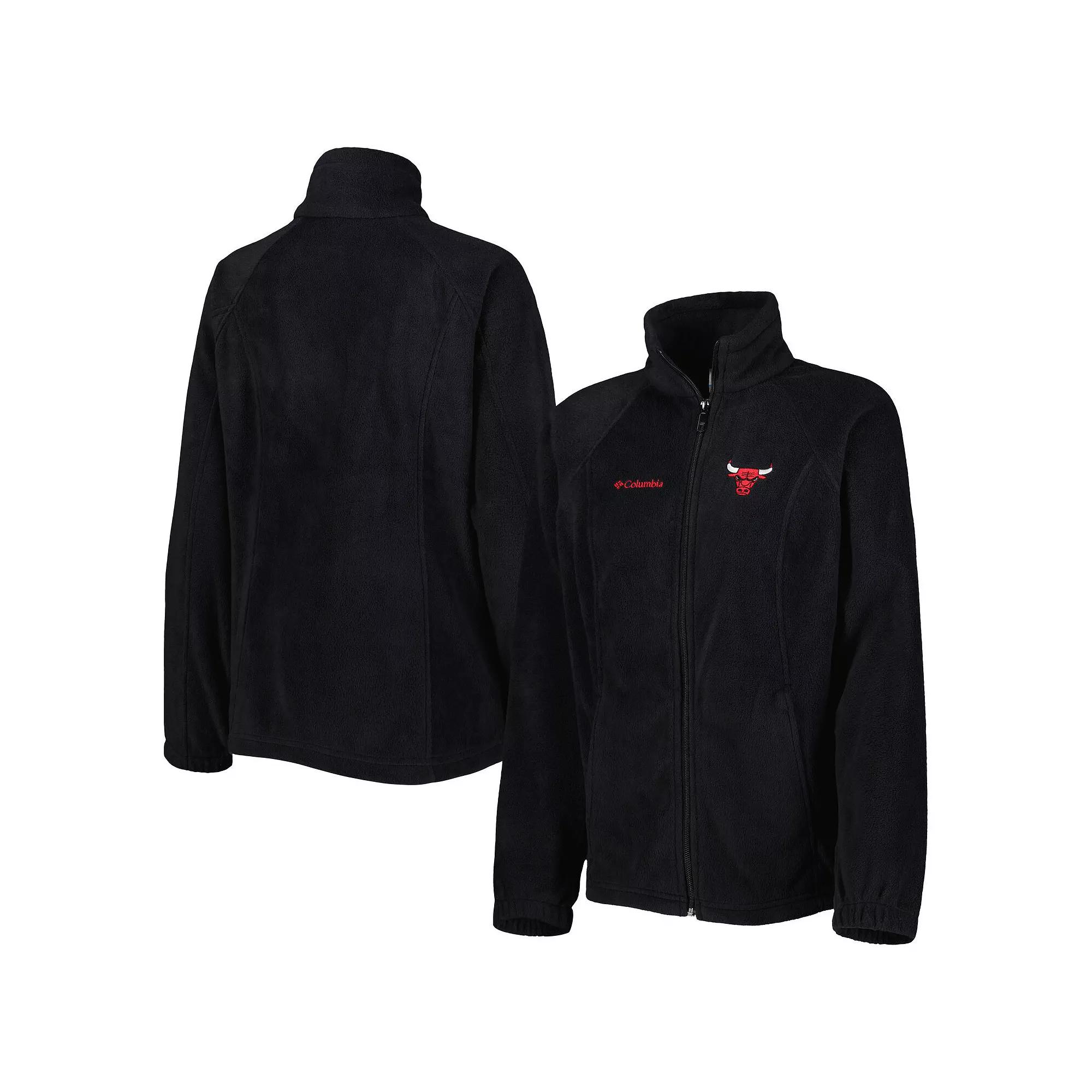 Women's Columbia Black Chicago Bulls Benton Springs Raglan Full-Zip Jacket,  Product Image